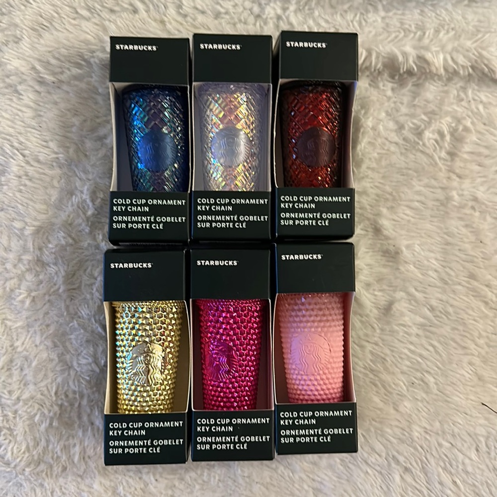 Starbucks ornament key chains
